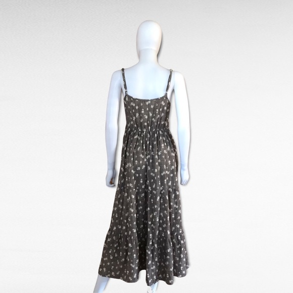 Olivaceous Spaghetti Strap Maxi Taupe Color Dress in Small - Picture 4 of 7